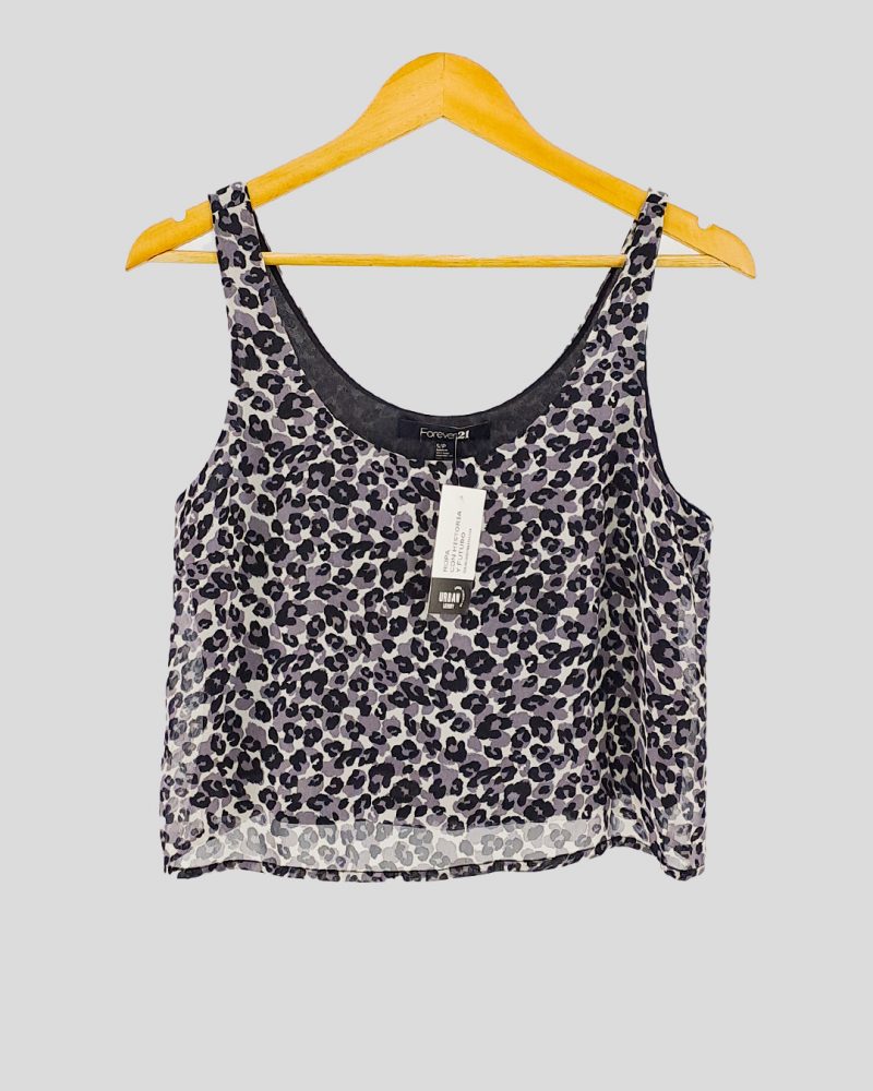 Blusa Sin Mangas Forever 21 de Mujer Talle S
