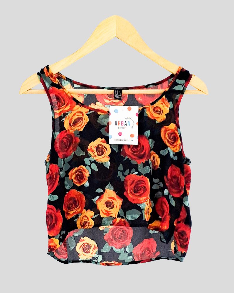 Blusa Sin Mangas Forever 21 de Mujer Talle S