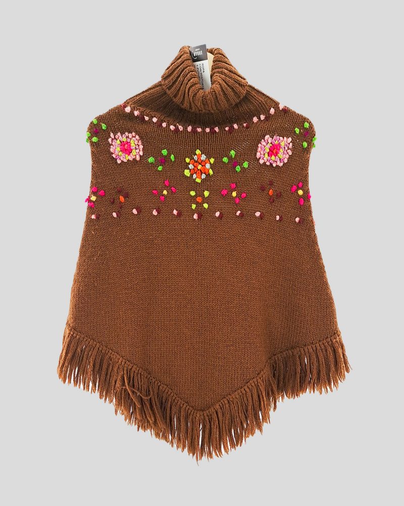 Poncho Paula Cahen D'anvers de Mujer Talle 1