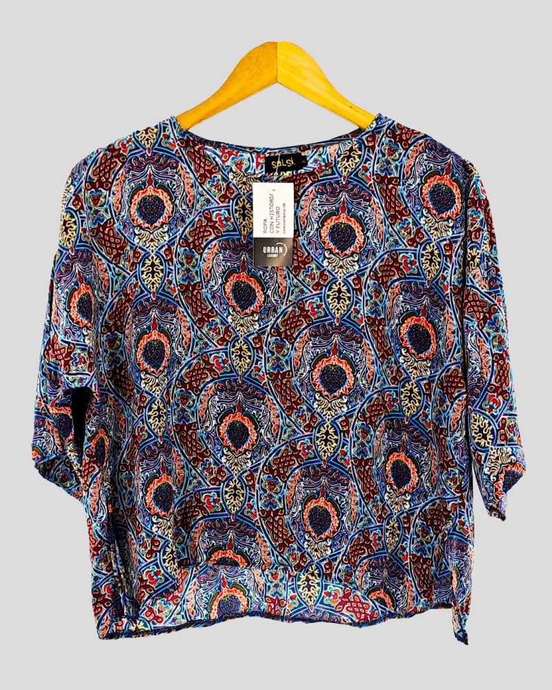 Blusa Manga Corta SalSiPuedes de Mujer Talle S