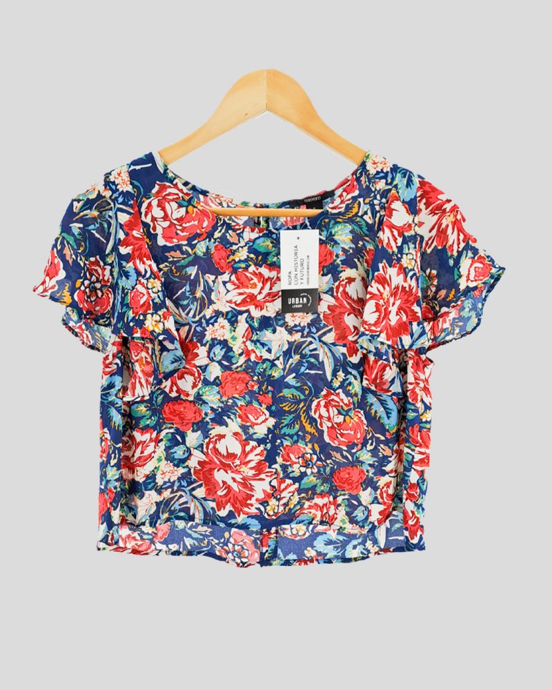 Blusa Manga Corta Forever 21 de Mujer Talle M