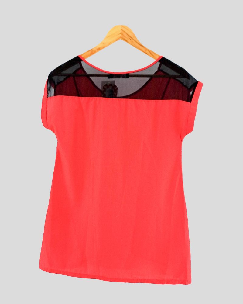 Blusa Manga Corta Scombro de Mujer Talle L