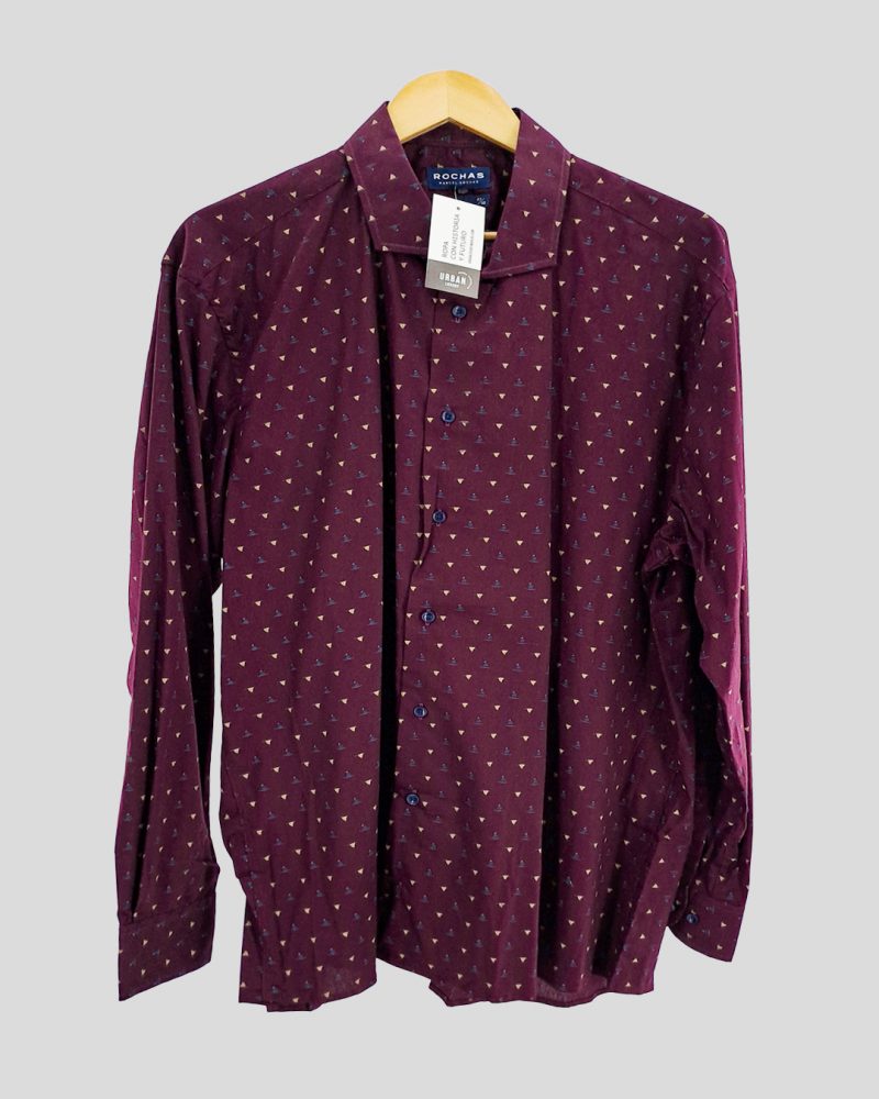 Camisa Manga Larga Hombre Rochas de Hombre Talle 48