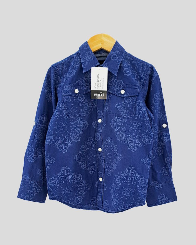 Camisa Manga Larga Niños GAP de Nene Talle 4