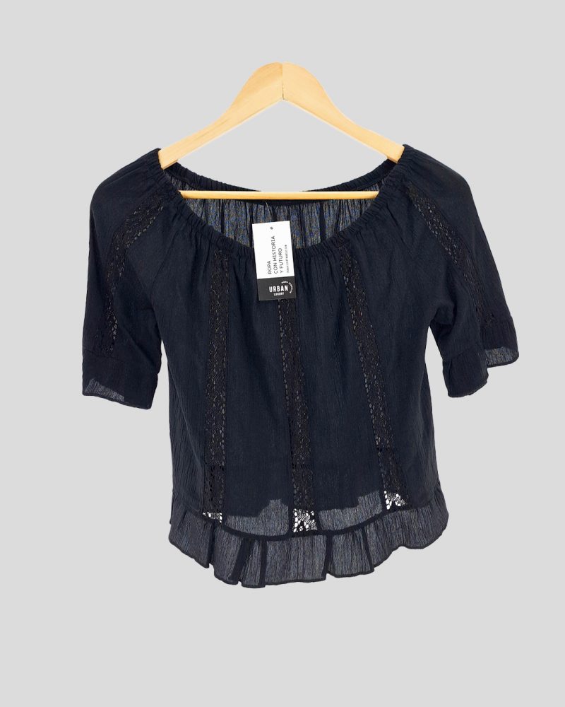 Blusa Manga Corta Marca Nacional de Mujer Talle XS