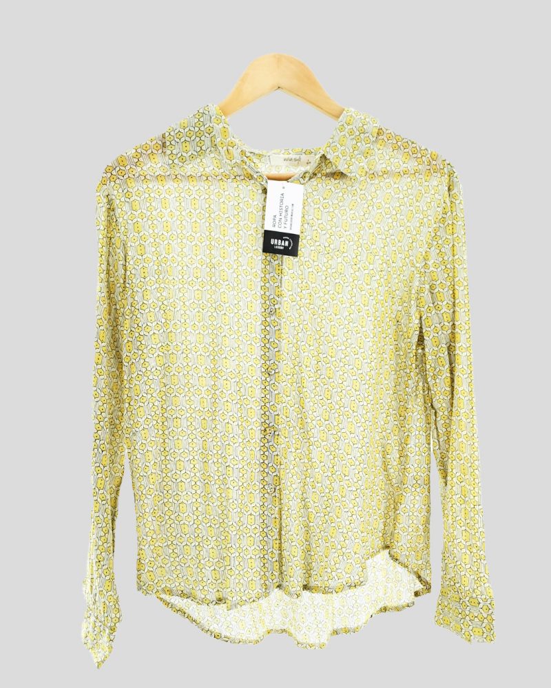 Camisa Manga Larga Liviana Mujer India Style de Mujer Talle 3