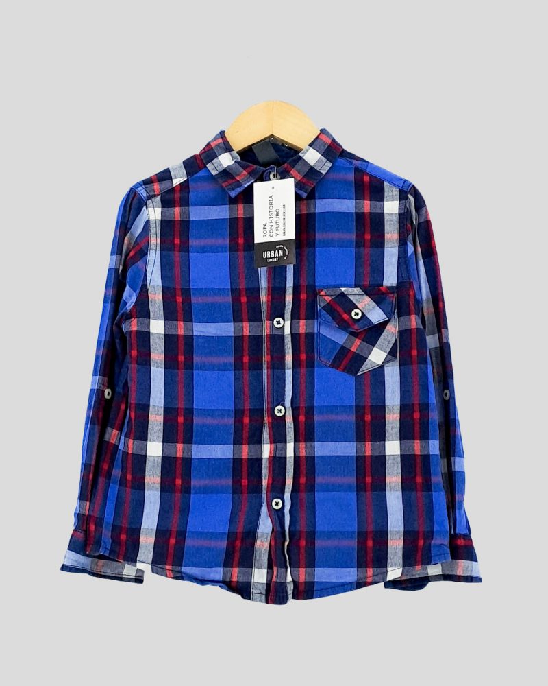 Camisa Manga Larga Niños Zara de Nene Talle 4