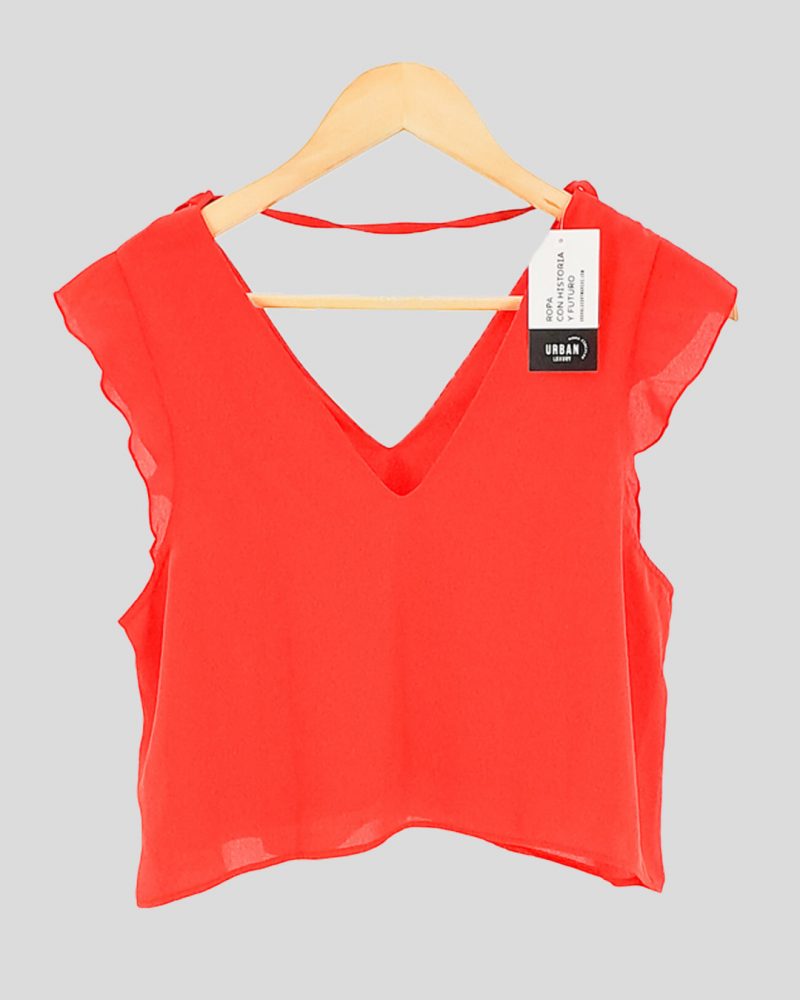 Blusa Sin Mangas Marca Nacional de Mujer Talle S