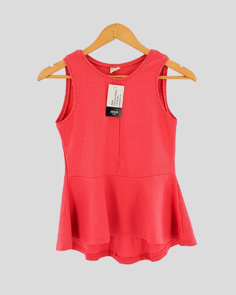 Blusa Sin Mangas Zara de Chica Talle 11