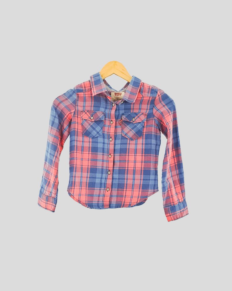 Camisa Manga Larga Niños Levis de Nene Talle 8