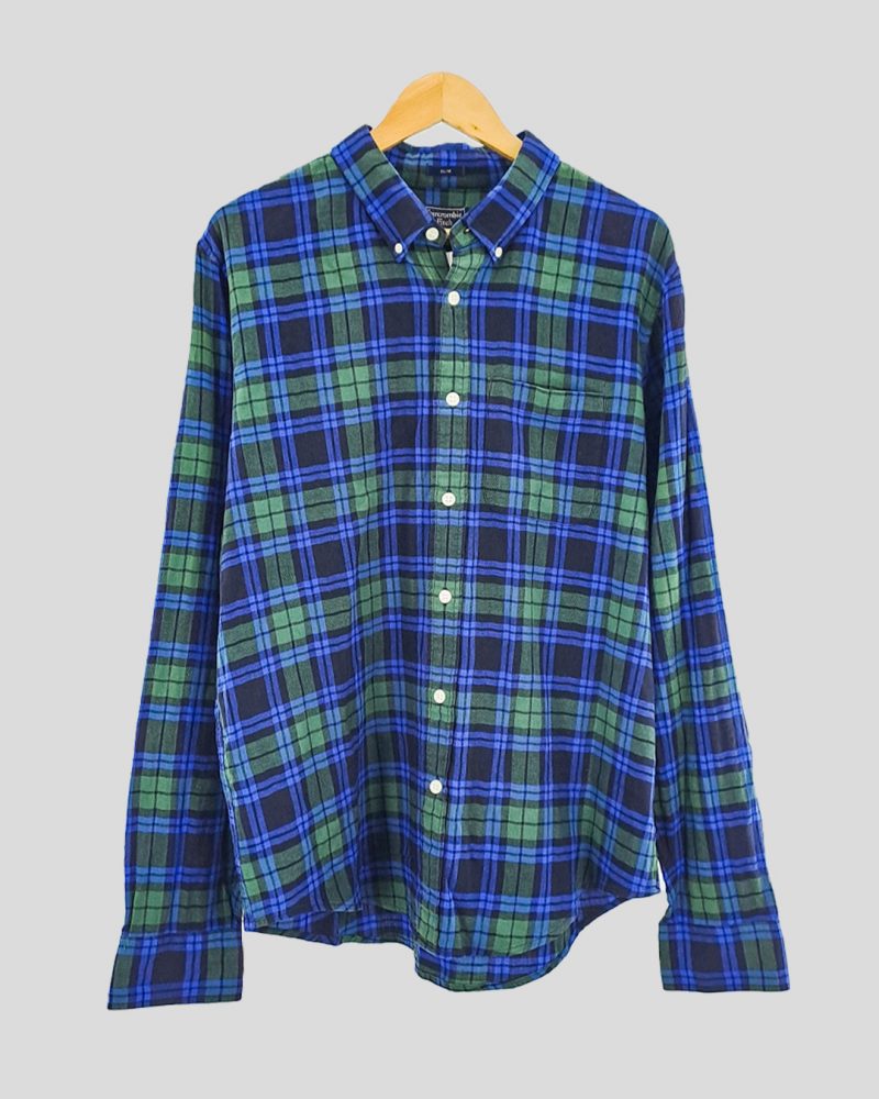 Camisa Manga Larga Hombre Abercrombie de Hombre Talle XXL