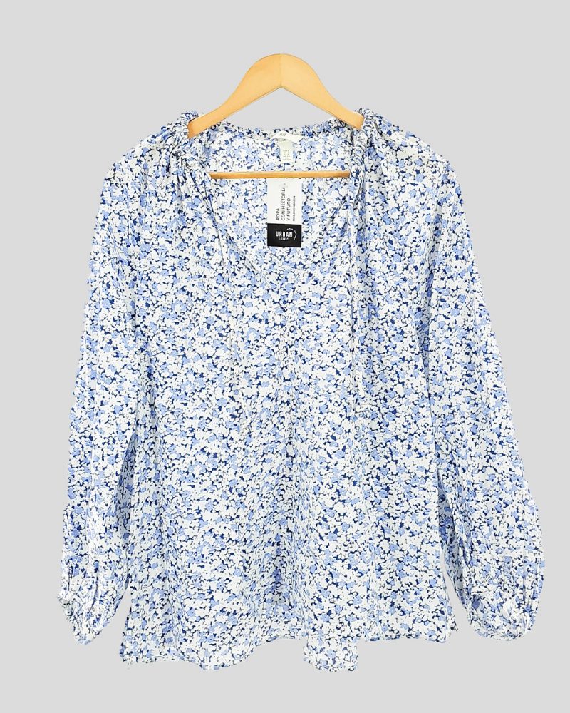 Blusa Manga Larga Liviana H&M de Mujer Talle S