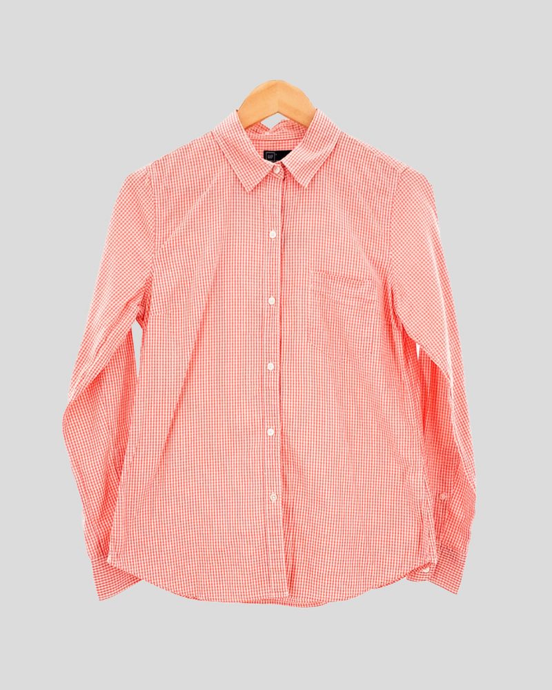 Camisa Manga Larga Liviana Mujer GAP de Mujer Talle S