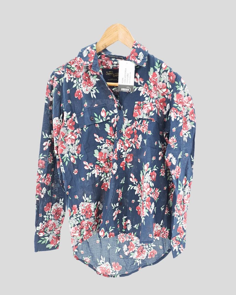 Camisa Manga Larga Liviana Mujer Kevingston de Mujer Talle 1