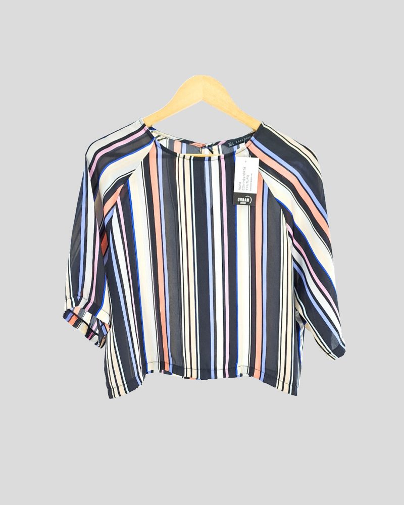 Blusa Manga Corta Zara de Mujer Talle L