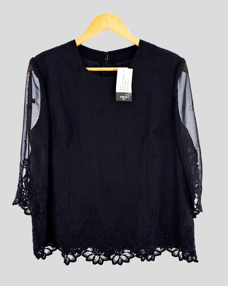 Blusa Manga Corta Marca Nacional de Mujer Talle L