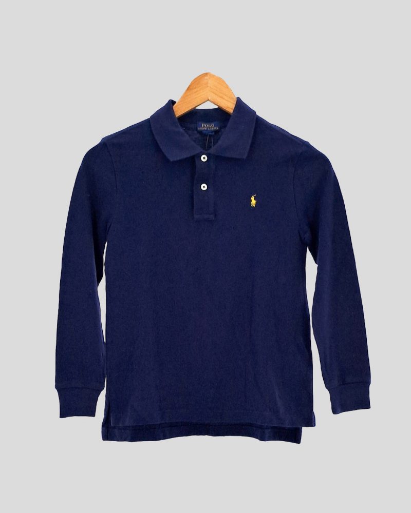 Chomba manga larga Polo Ralph Lauren de Nene Talle 7