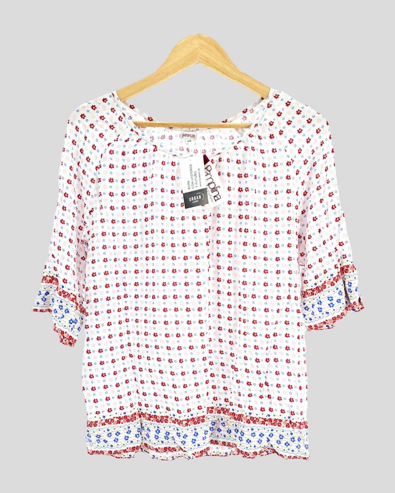 Blusa Manga Larga Liviana Marca Nacional de Mujer Talle 42