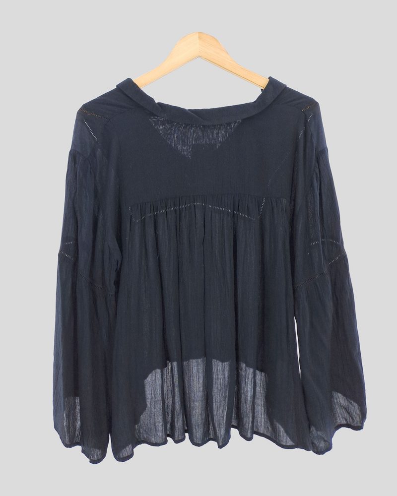 Blusa Manga Larga Liviana Pull & Bear de Mujer Talle L