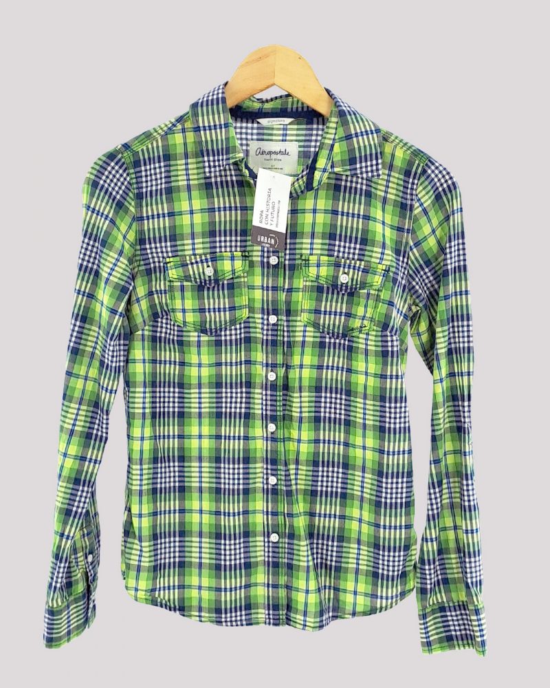 Camisa Manga Larga Liviana Mujer Aeropostale de Mujer Talle S