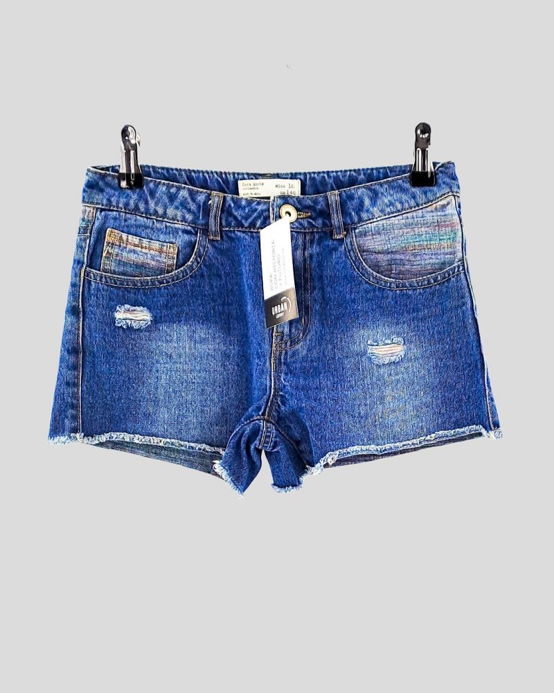 Short de Jean Zara de Chica Talle 10