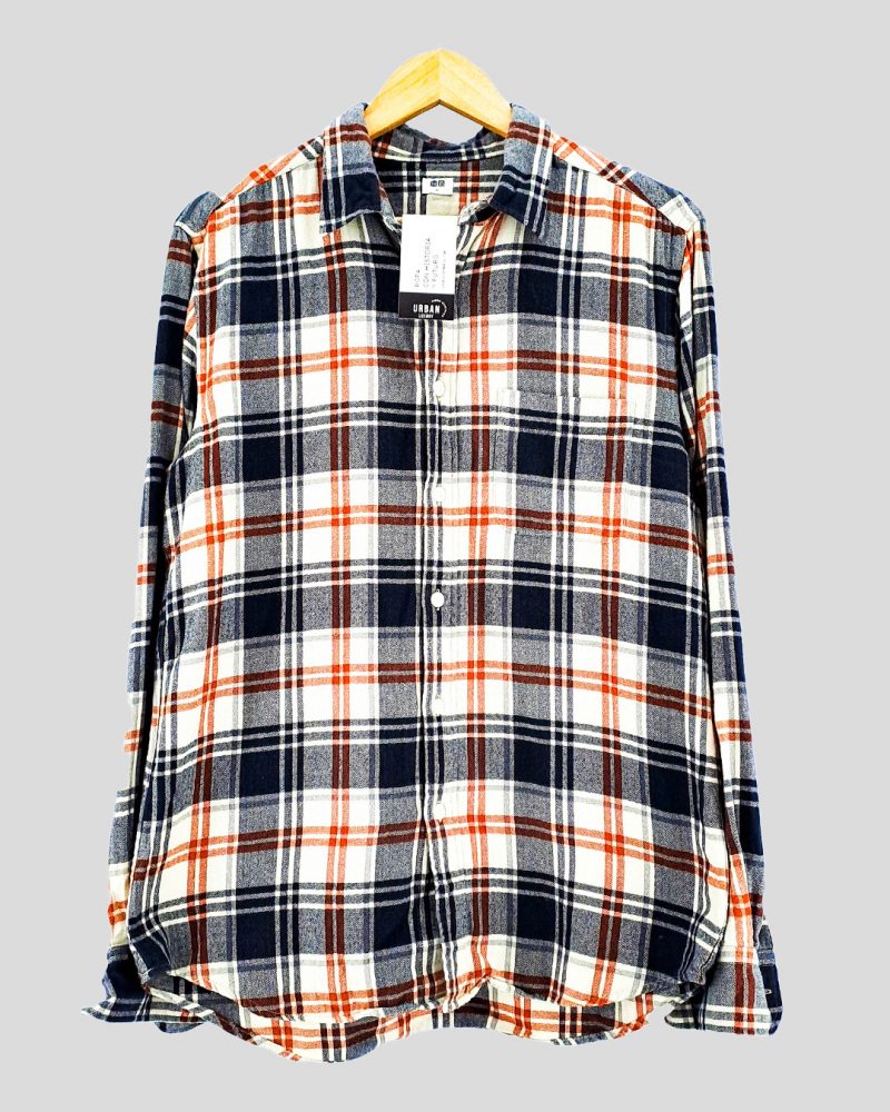 Camisa Manga Larga Hombre Uniqlo de Hombre Talle M