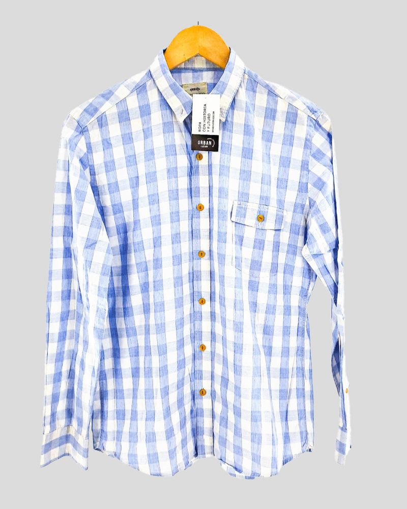 Camisa Manga Larga Hombre Bensimon de Hombre Talle S