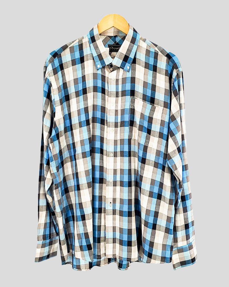 Camisa Manga Larga Hombre Marca Nacional de Hombre Talle XL