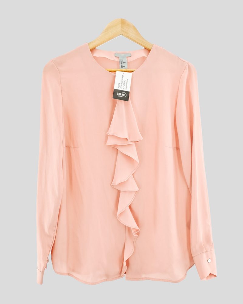 Blusa Manga Larga Liviana H&M de Mujer Talle 40