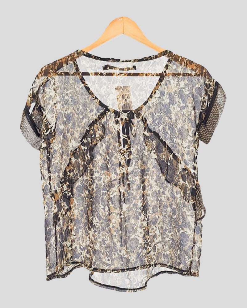 Blusa Manga Corta Rapsodia de Mujer Talle M