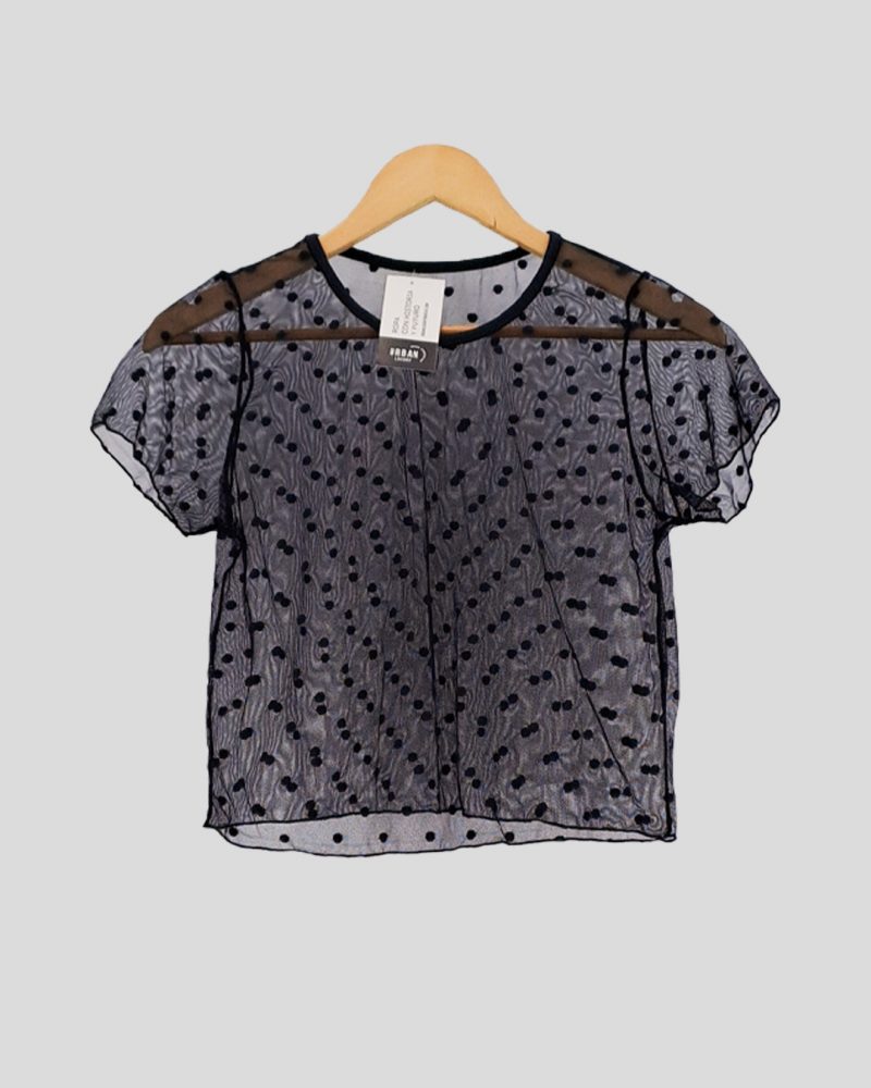 Blusa Manga Corta Marca Nacional de Mujer Talle S