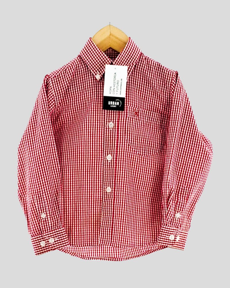 Camisa Manga Larga Chicos Marca Internacional de Nene Talle 4