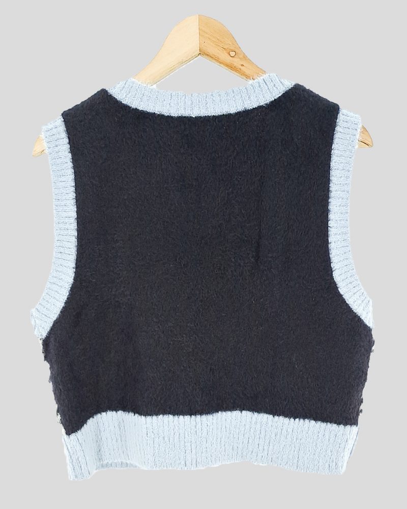 Sweater Sin Mangas H&M Divided de Mujer Talle M
