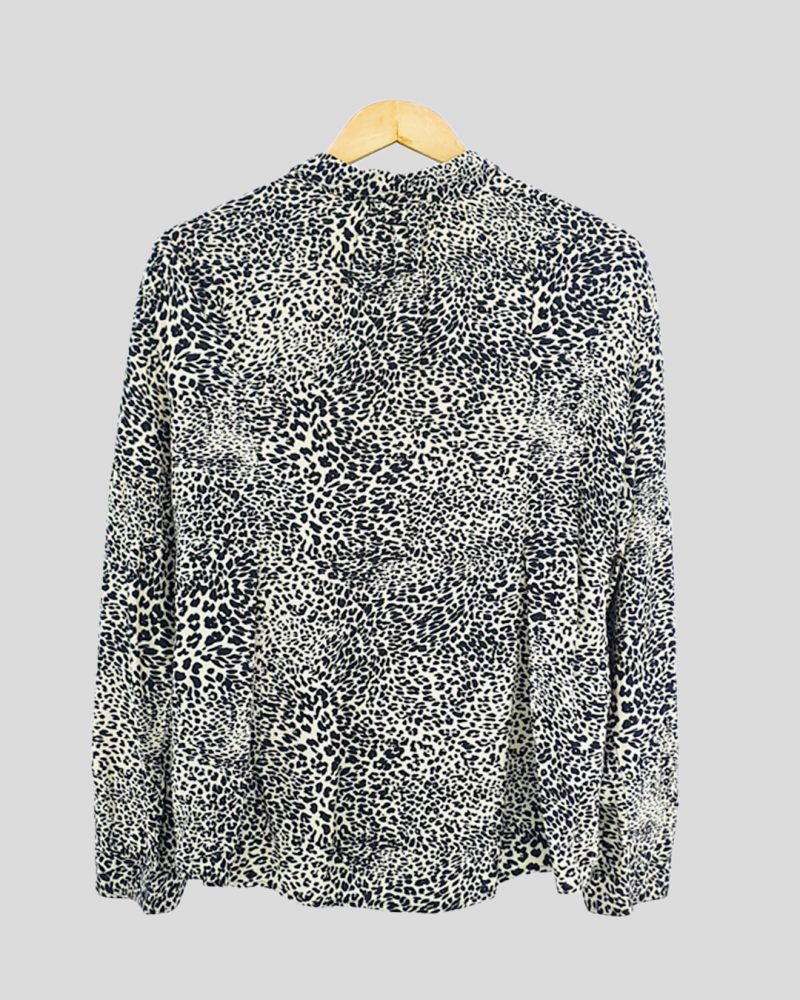 Camisa Manga Larga Liviana Mujer Zara de Mujer Talle L