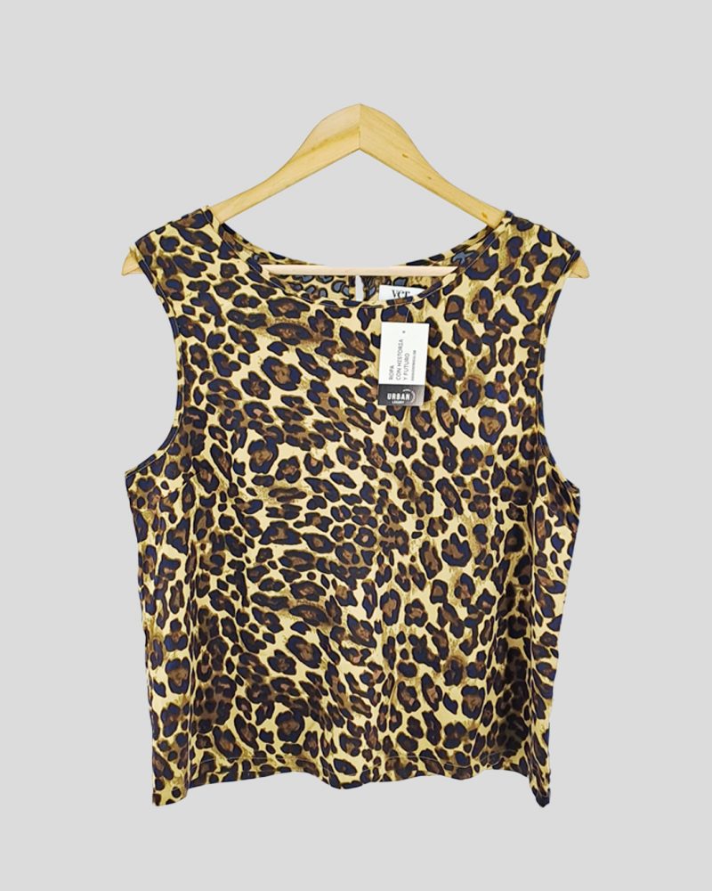 Blusa Sin Mangas Ver de Mujer Talle 44