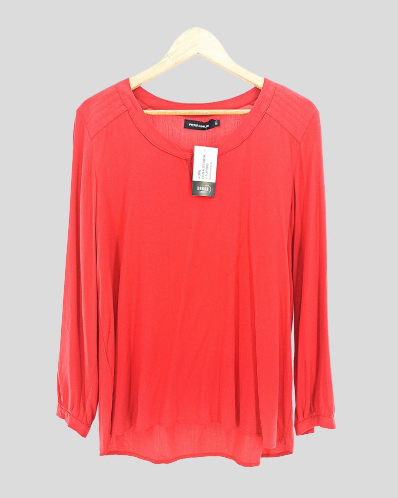 Blusa Manga Larga Liviana Perramus de Mujer Talle XL