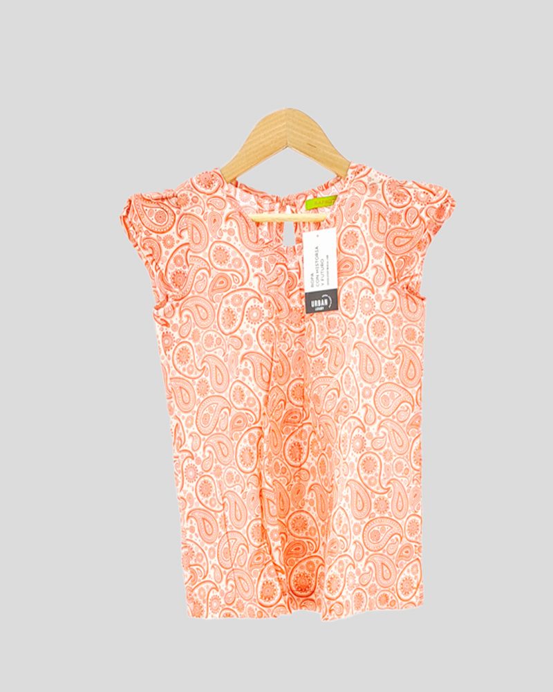 Blusa Sin Mangas Rapsodia de Chica Talle 10