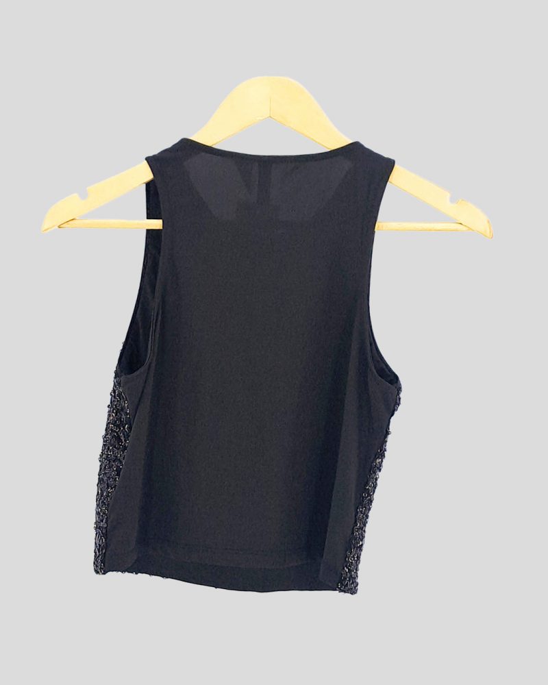 Top Sin Mangas Noche H&M Divided de Mujer Talle M