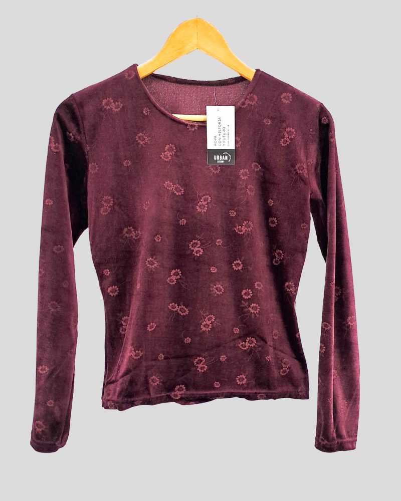 Blusa Manga Larga Invierno Marca Nacional de Mujer Talle S