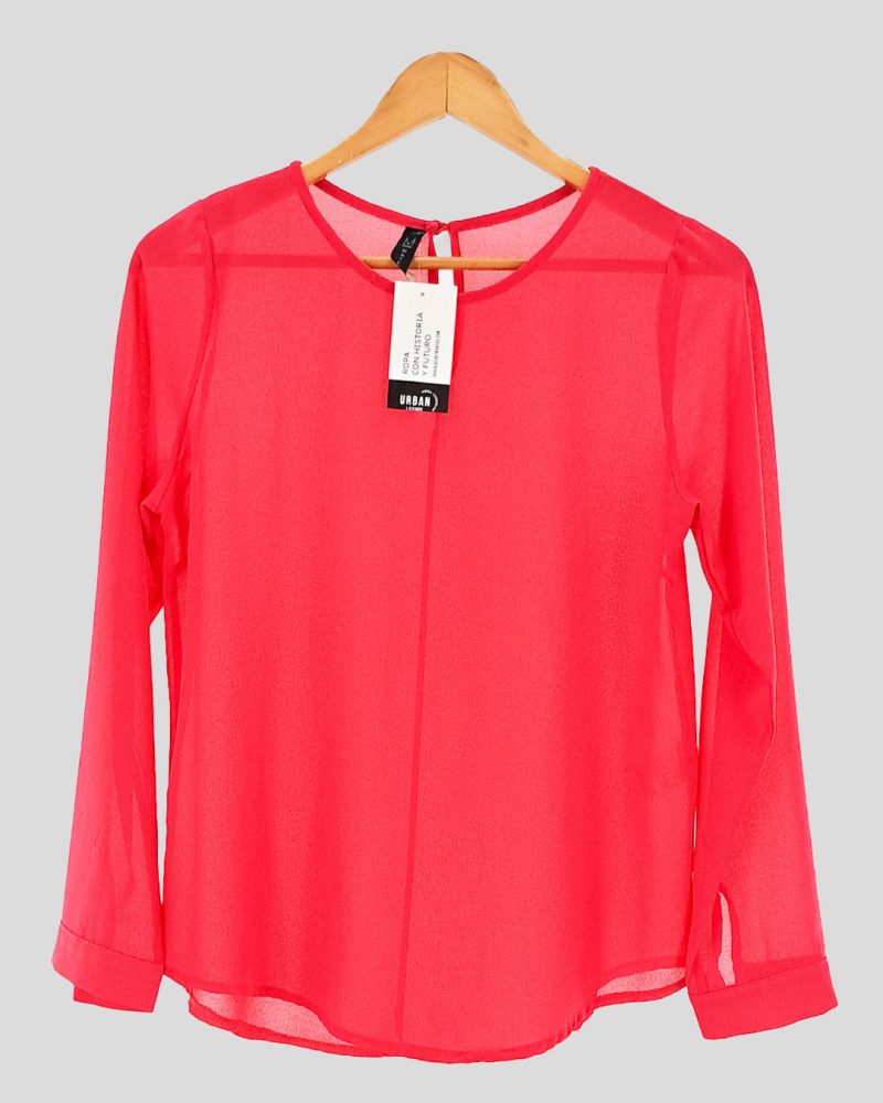 Blusa Manga Larga Liviana Materia de Mujer Talle 44