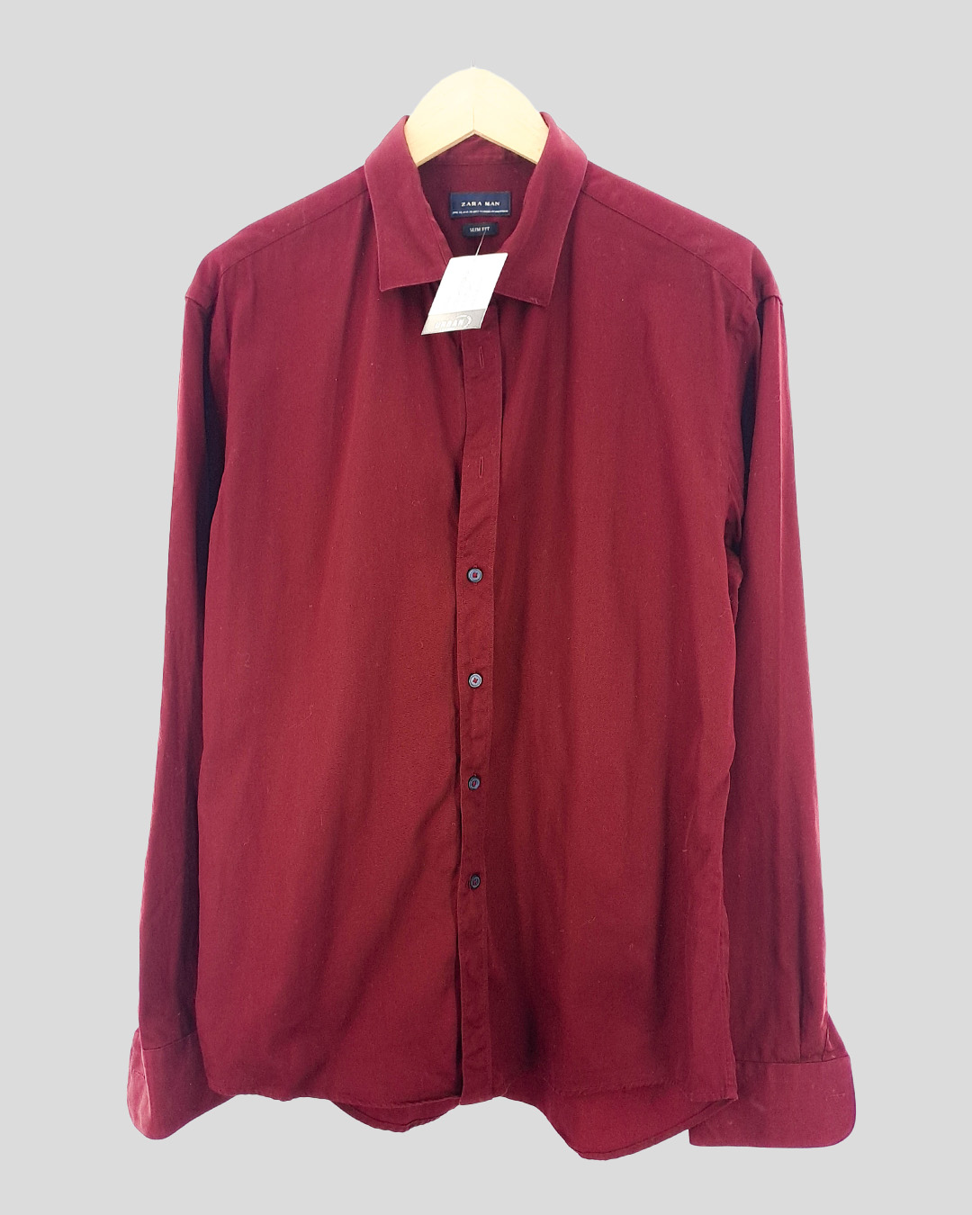 Camisa roja hombre zara sale