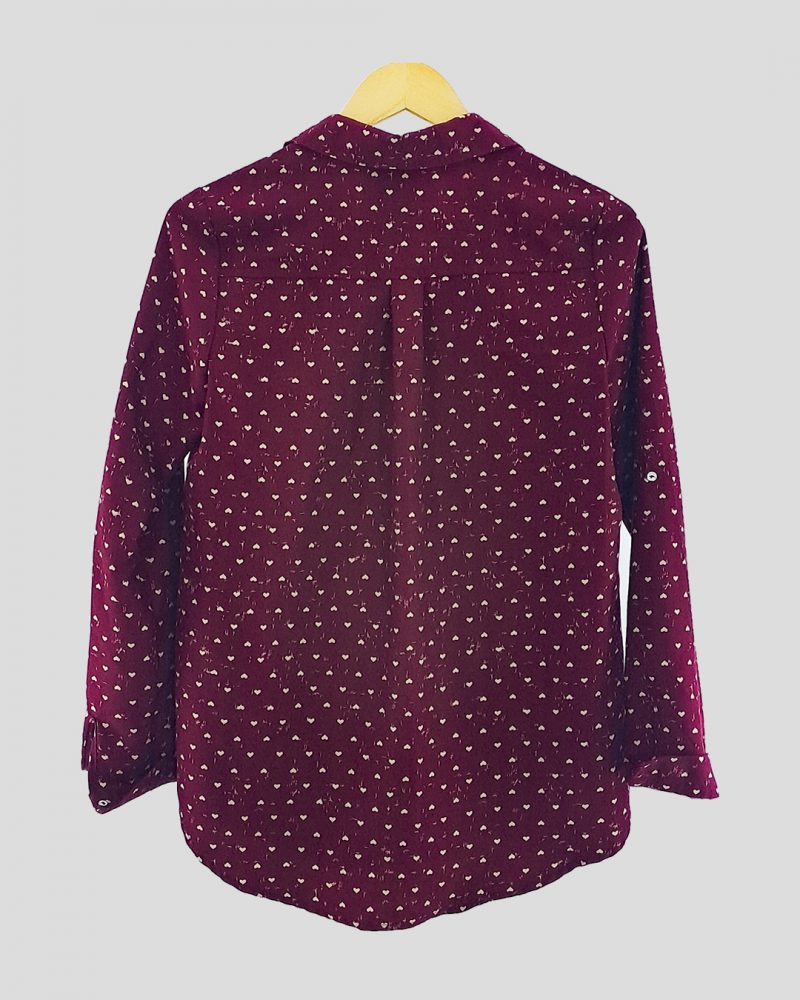 Camisa Manga Larga Liviana Mujer Blend de Mujer Talle S