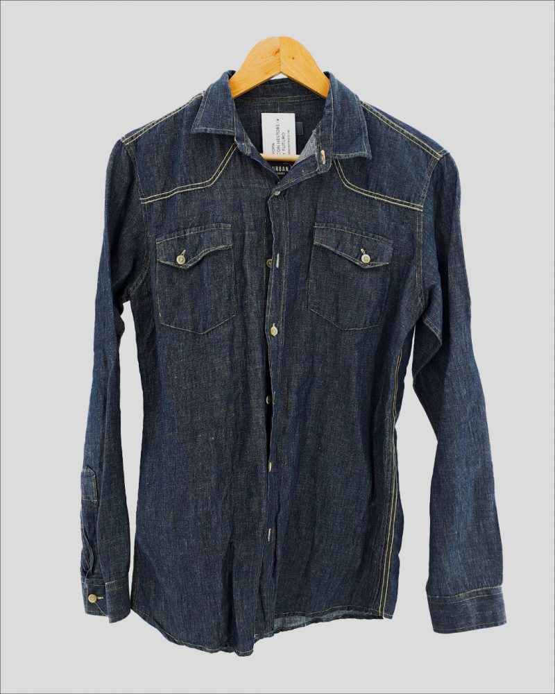 Camisa Manga Larga Hombre H&M Divided de Hombre Talle M