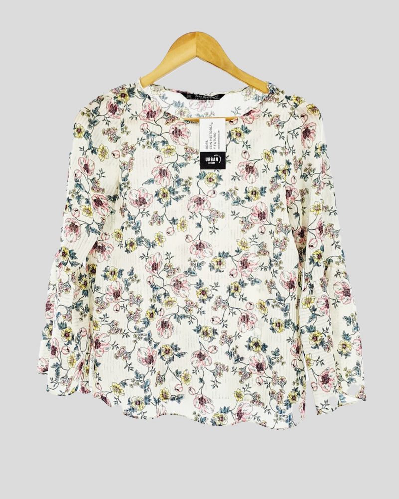 Blusa Manga Larga Liviana Zara de Mujer Talle S