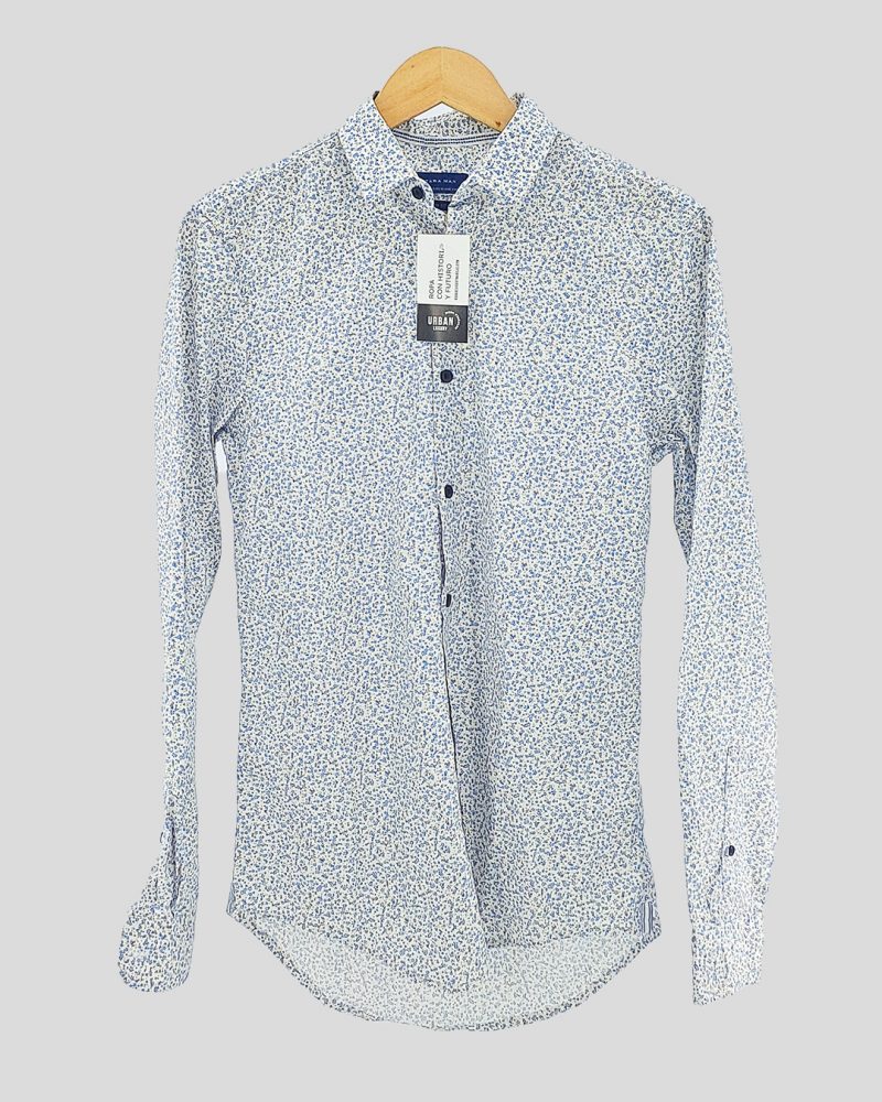 Camisa Manga Larga Hombre Zara de Hombre Talle S