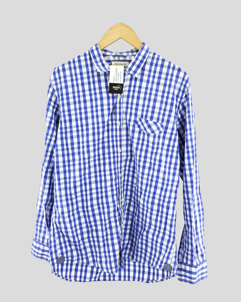 Camisa Manga Larga Hombre Bensimon de Hombre Talle L