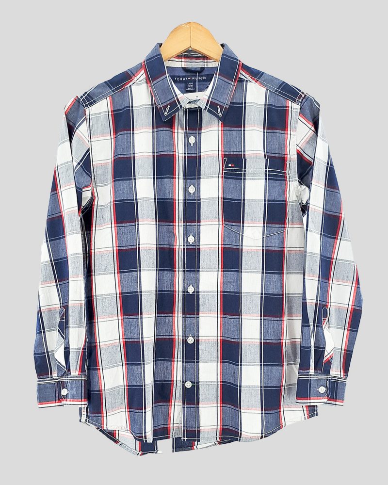 Camisa Manga Larga Chicos Tommy Hilfiger de Chico Talle 16