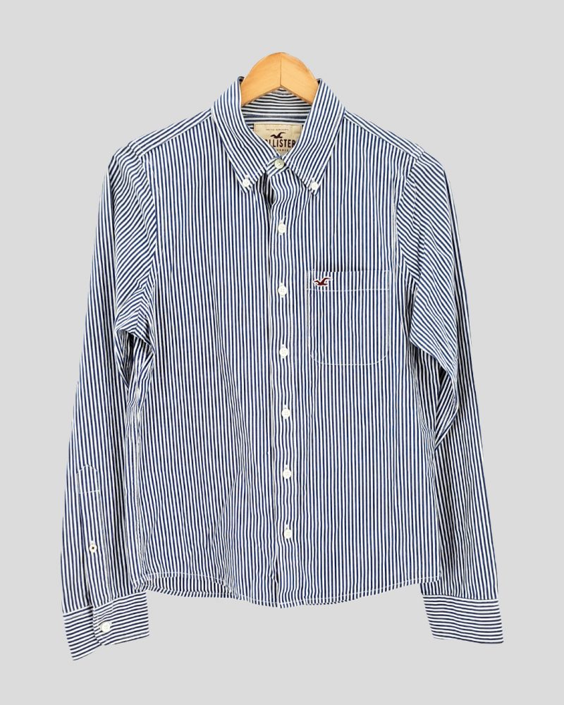 Camisa Manga Larga Hombre Hollister de Hombre Talle S