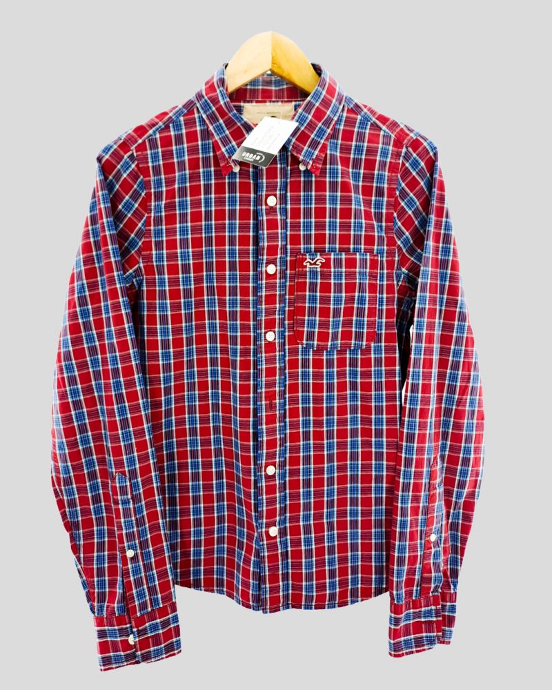 Camisa Manga Larga Hombre Hollister de Hombre Talle S