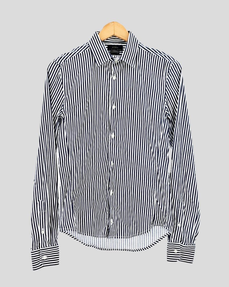 Camisa Manga Larga Hombre Zara de Hombre Talle S